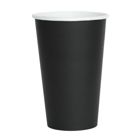 Vaso de Papel Negro 16 oz