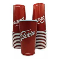 Vaso De Cartón Cervecero Victoria 25 Pz