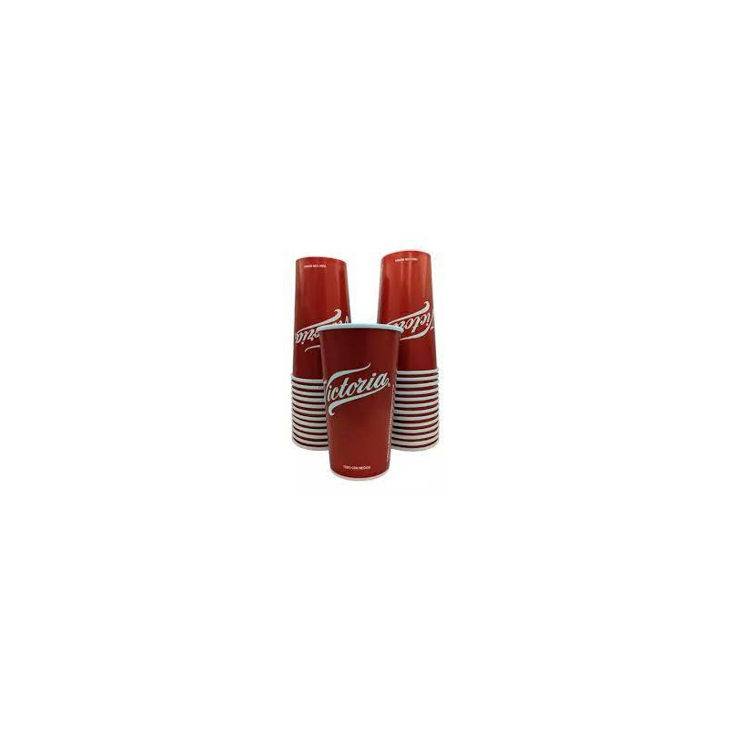 Vaso De Cartón Cervecero Victoria 25 Pz