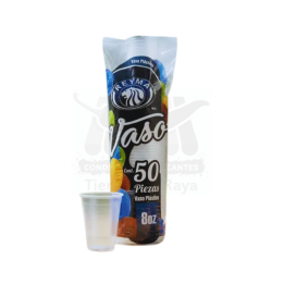 Vaso Plastico Transparente 8 oz