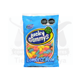 Goma Lombriz Neon Lucky Gummys